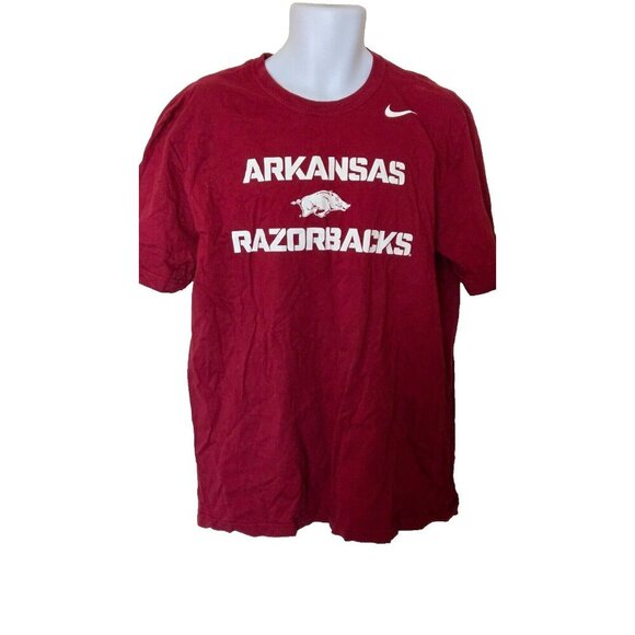 Nike regular fit Arkansas Razorbacks red cotton T-shirt Men’s size XL - Picture 1 of 5